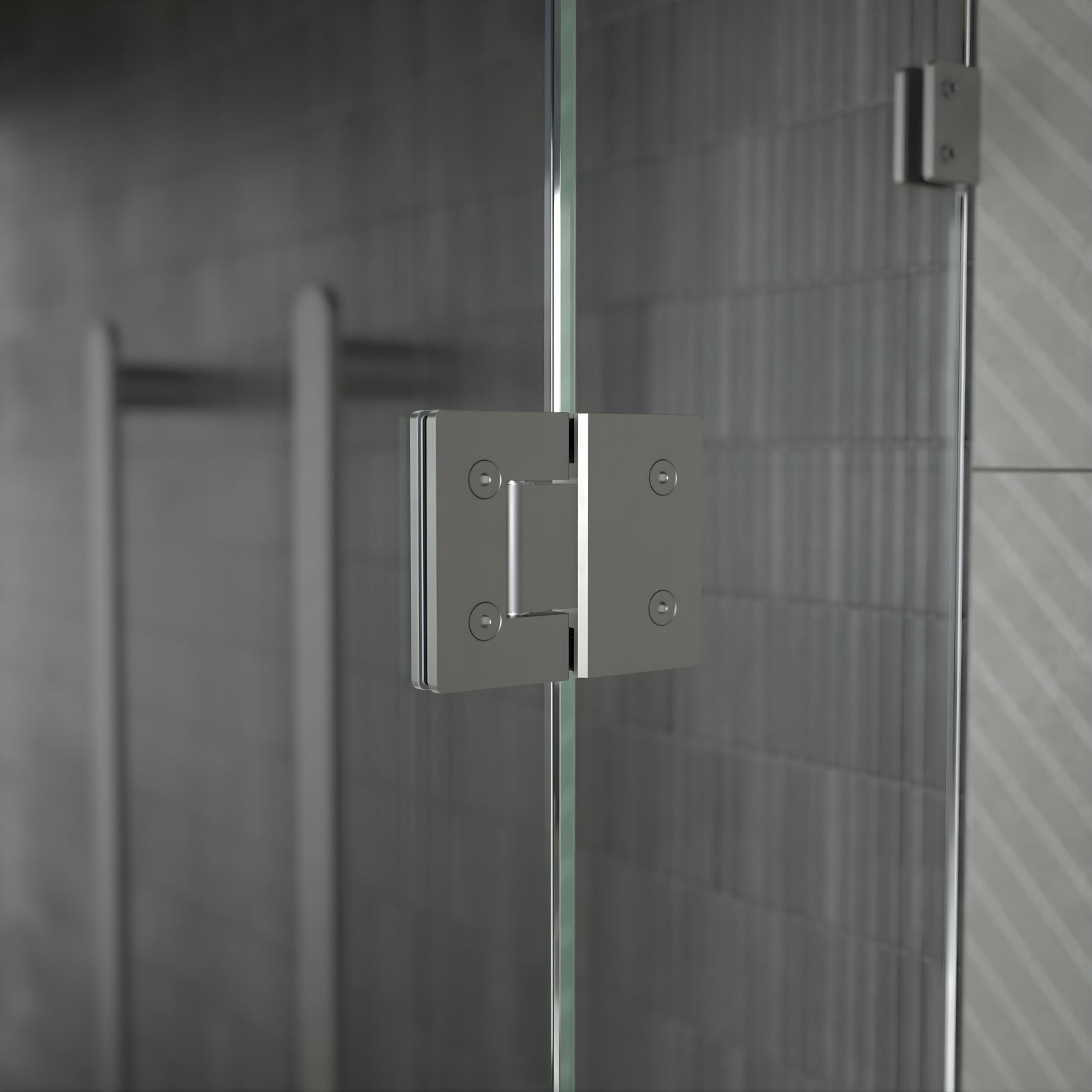 Lifestyle Caroma Glass to Glass Shower Door Hinge Polished Stainless Steel 14228016PSS - The Blue Space