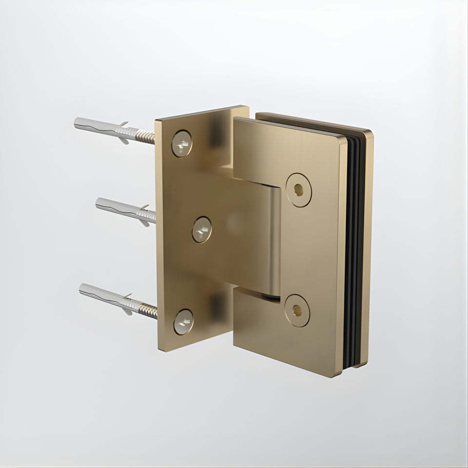 Caroma Glass to Wall Shower Door Hinge Brushed Brass