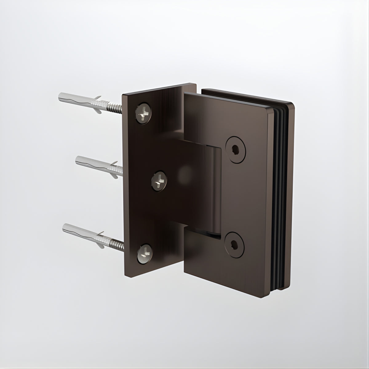 With Screw Caroma Glass to Wall Shower Door Hinge Brushed Bronze 14228004BBZ - The Blue Space
