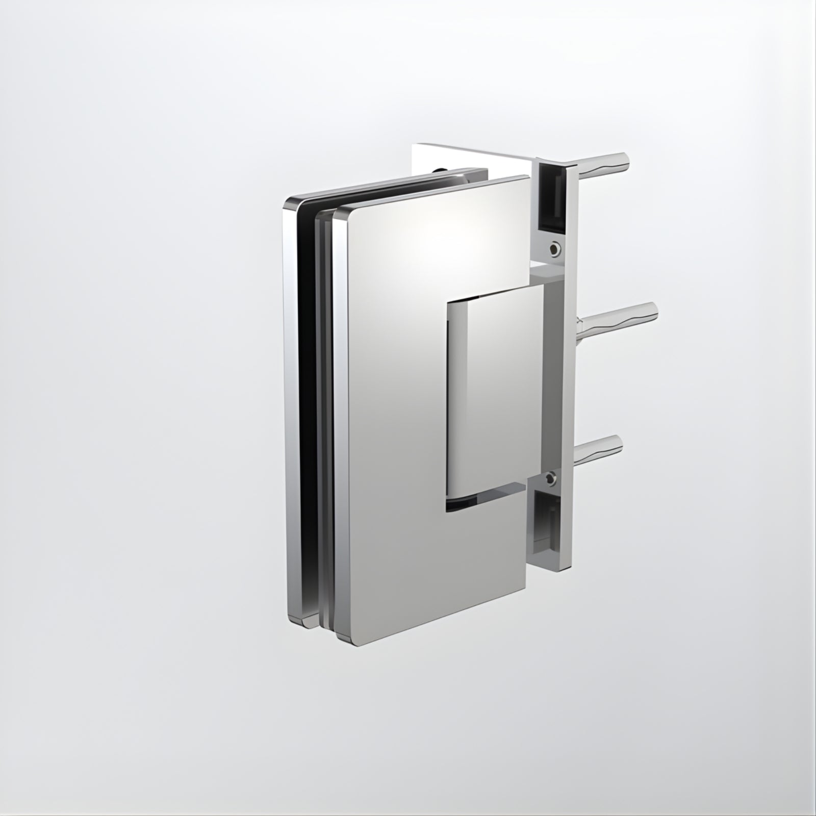 With Screw Caroma Glass to Wall Shower Door Hinge Polished Stainless Steel 14228004PSS - The Blue Space