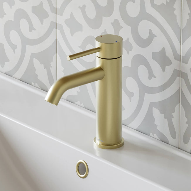 Caroma Liano II Basin Mixer Brushed Brass - The Blue Space