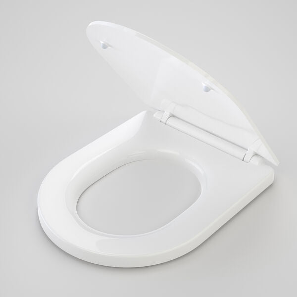 Toilet Seat Caroma Liano Cleanflush Wall Faced Toilet Pan + Seat 829505W/S - The Blue Space