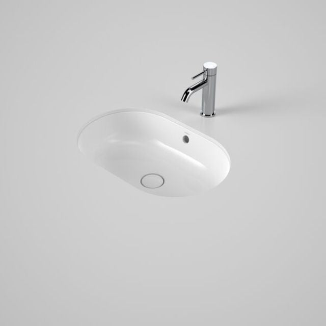 Caroma Liano II 580mm Pill Under/Over Counter Basin - White (with Overflow)