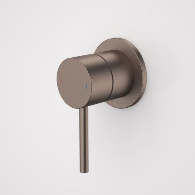 Caroma Liano II Bath/Shower Mixer - Round Cover Plate - Brushed Bronze 96360BBZ - The Blue Space