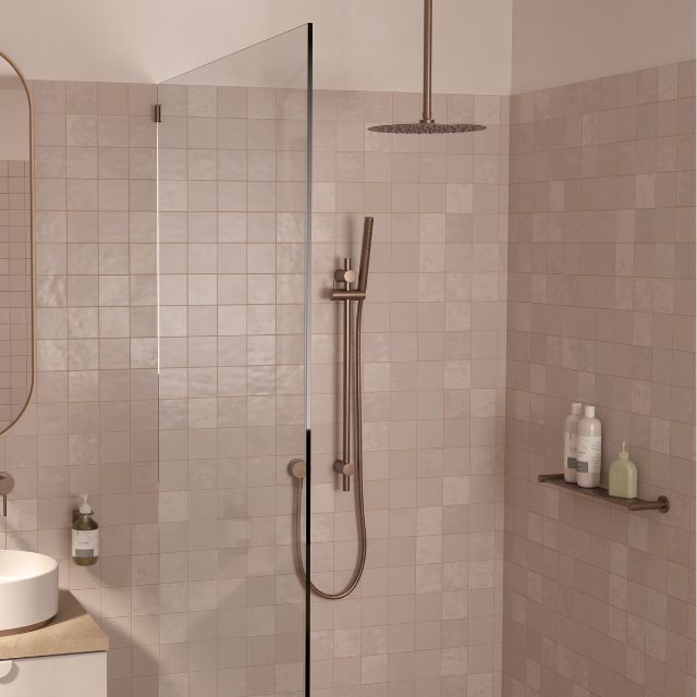 Caroma Liano II Bathroom Shelf - Brushed Bronze