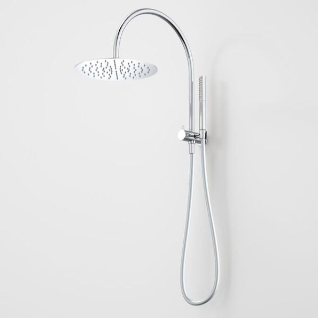 Caroma Liano II Compact Twin Shower with Overhead - Chrome