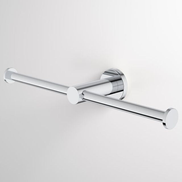 Caroma Liano II Double Toilet Roll Holder - Chrome