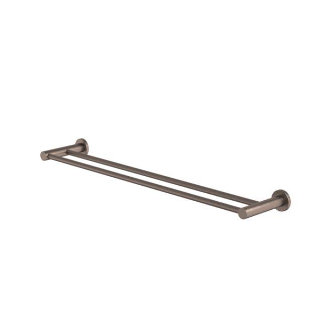 Caroma Liano II Double Towel Rail 640mm - Brushed Bronze