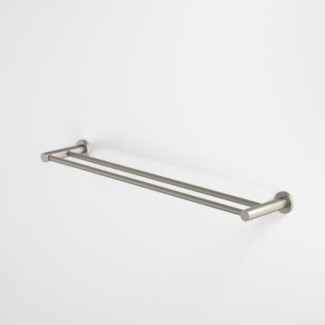 Caroma Liano II Double Towel Rail 640mm - Brushed Nickel