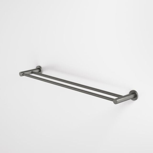 Caroma Liano II Double Towel Rail 640mm - Gunmetal