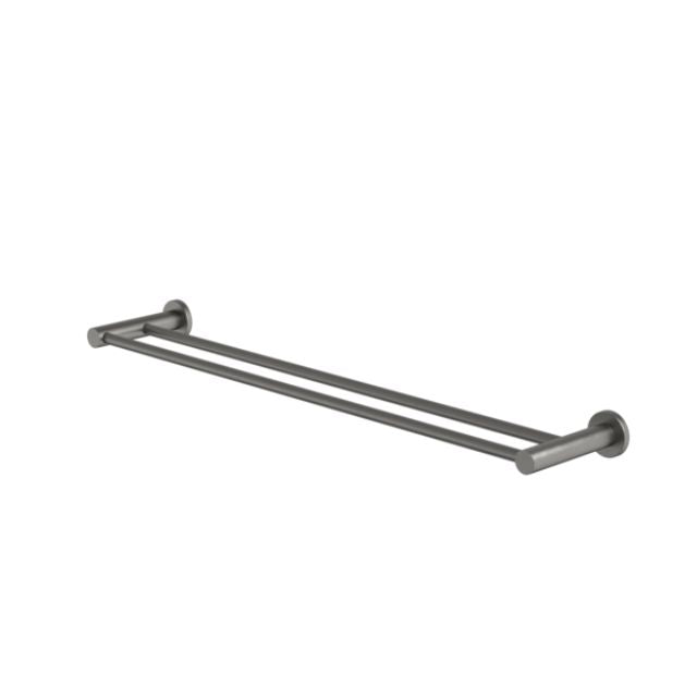 Caroma Liano II Double Towel Rail 640mm - Gunmetal