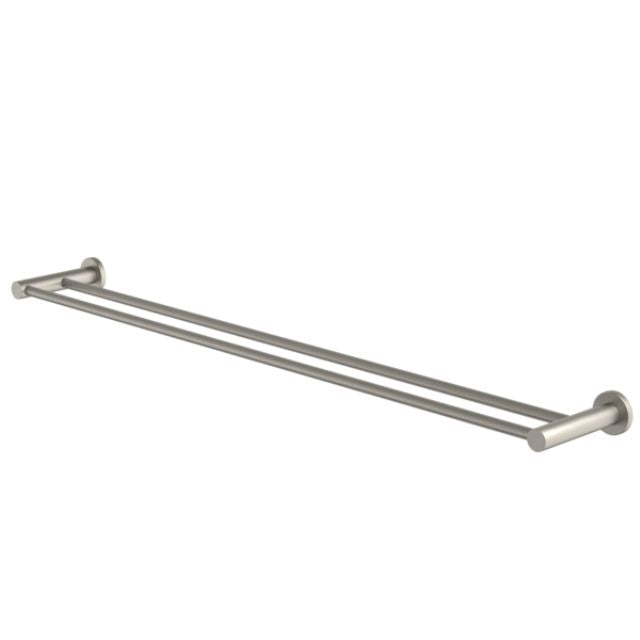 Caroma Liano II Double Towel Rail 840mm - Brushed Nickel