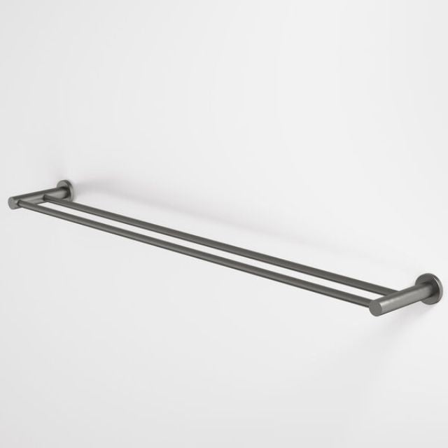 Caroma Liano II Double Towel Rail 840mm - Gunmetal