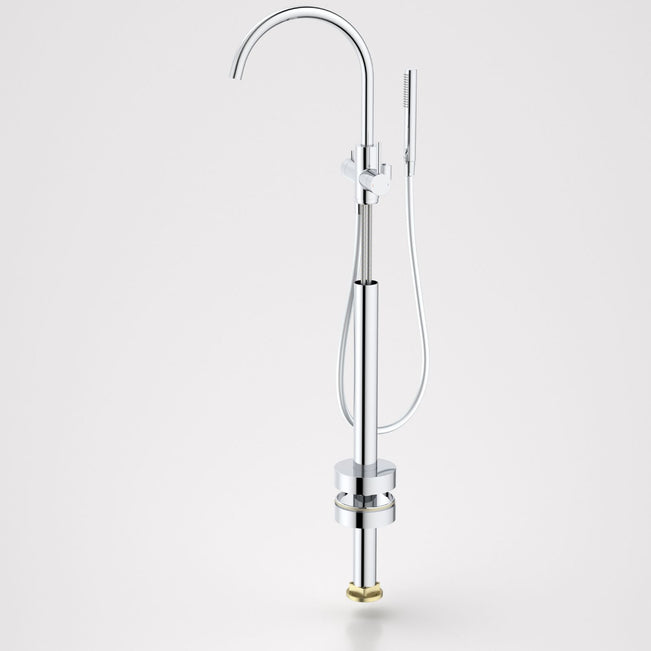Caroma Liano II Freestanding Bath Filler with Hand Shower Chrome - Trim Kit 96406C - The Blue Space