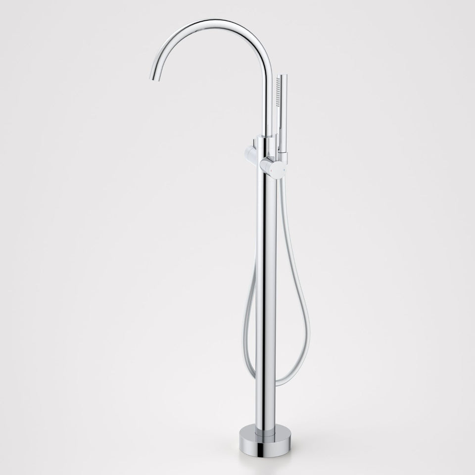 Caroma Liano II Freestanding Bath Filler with Hand Shower Chrome - Full Kit