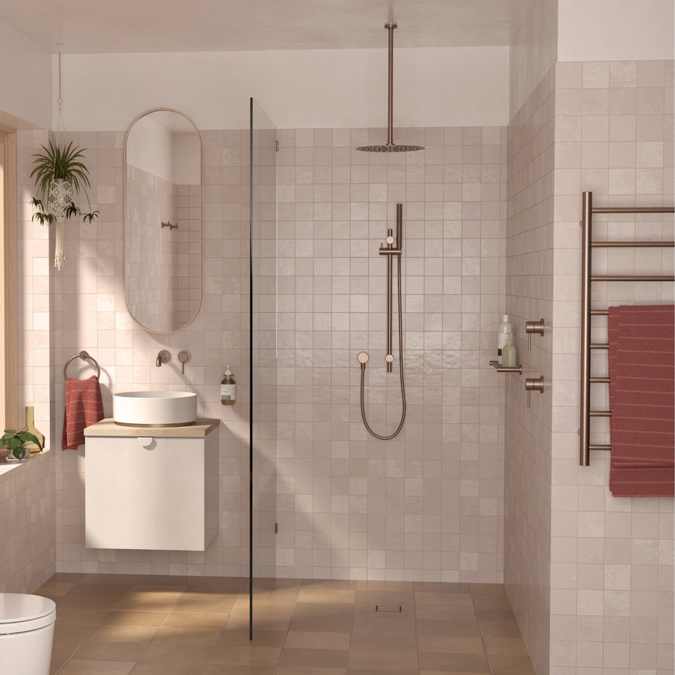 Caroma Liano II Heated Towel Ladder - Brushed Bronze