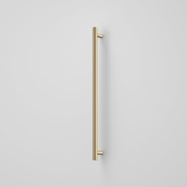 Caroma Liano II Heated Towel Rail - Vertical - Brushed Brass