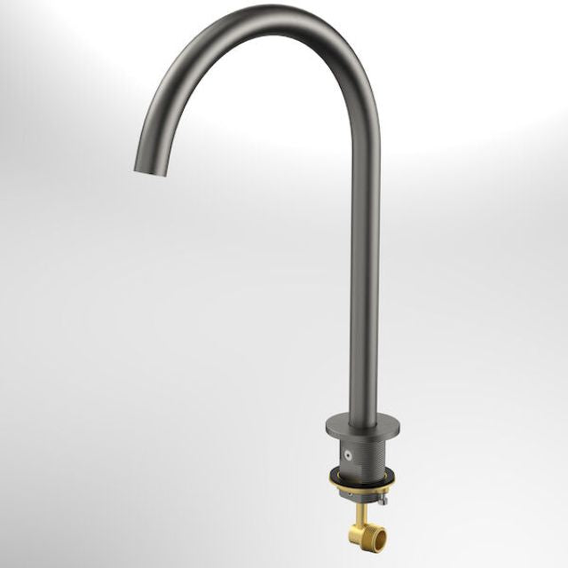 Caroma Liano II Hob Swivel Outlet 200mm - Gunmetal