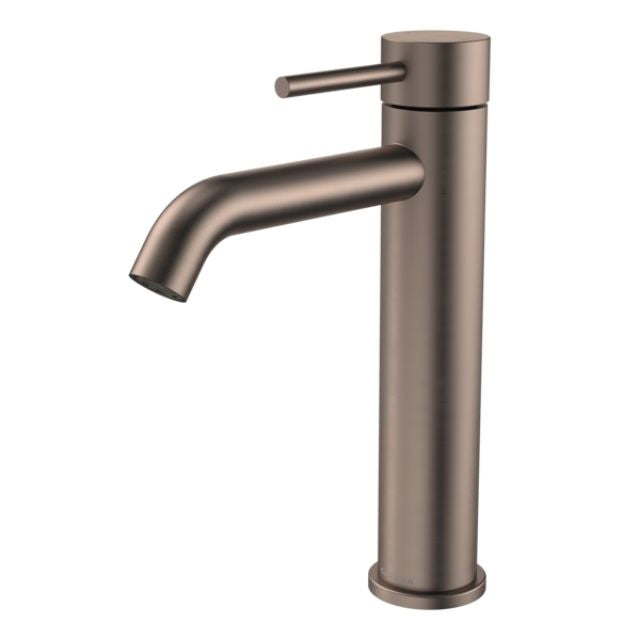 Caroma Liano II Mid Tower Basin Mixer - Brushed Bronze