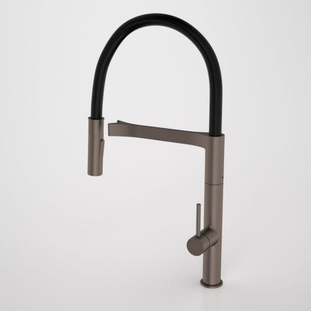 Caroma Liano II Pull Down Sink Mixer with Dual Spray - Brushed Bronze