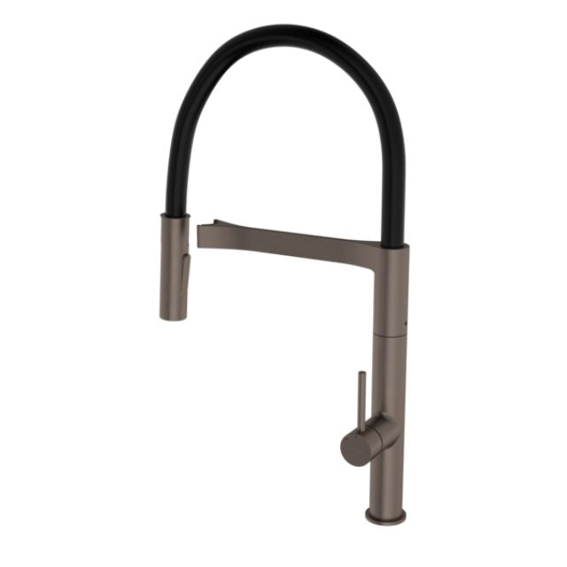 Caroma Liano II Pull Down Sink Mixer with Dual Spray - Brushed Bronze