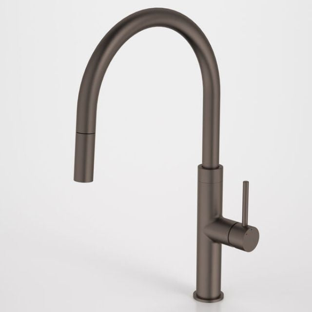 Caroma Liano II Pull Out Sink Mixer - Brushed Bronze 96380BBZ56AF - The Blue Space