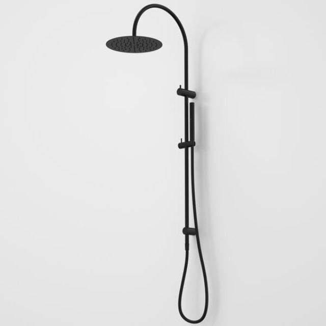 Caroma Liano II Rail Shower with Overhead - Black