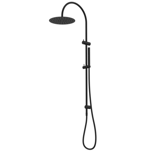 Caroma Liano II Rail Shower with Overhead - Black