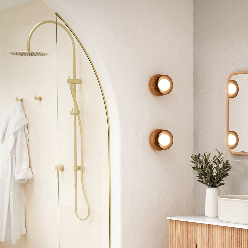 Caroma Liano II Rail Shower with Overhead - Black
