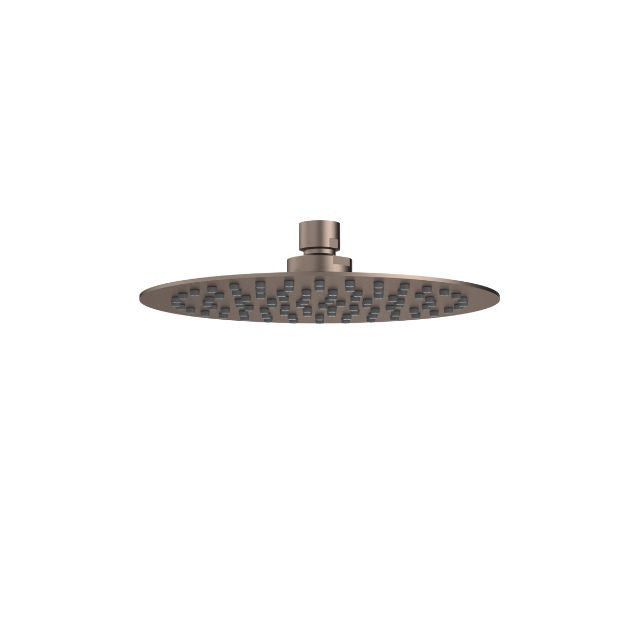 Caroma 200mm Round Rain Shower - Brushed Bronze