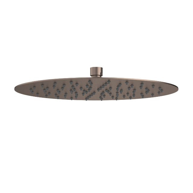 Caroma 300mm Round Rain Shower - Brushed Bronze
