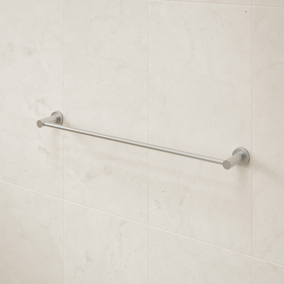 Caroma Liano II Single Towel Rail 640mm - Brushed Nickel