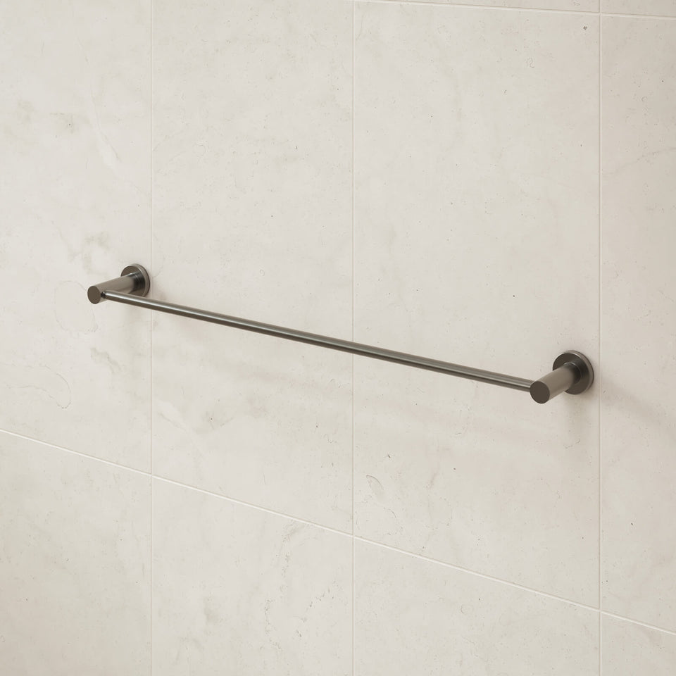 Caroma Liano II Single Towel Rail 640mm - Gunmetal