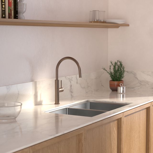 Caroma Liano II Sink Mixer - Brushed Bronze