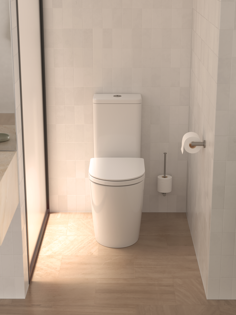 Caroma Liano II Spare Toilet Roll Holder - Brushed Bronze