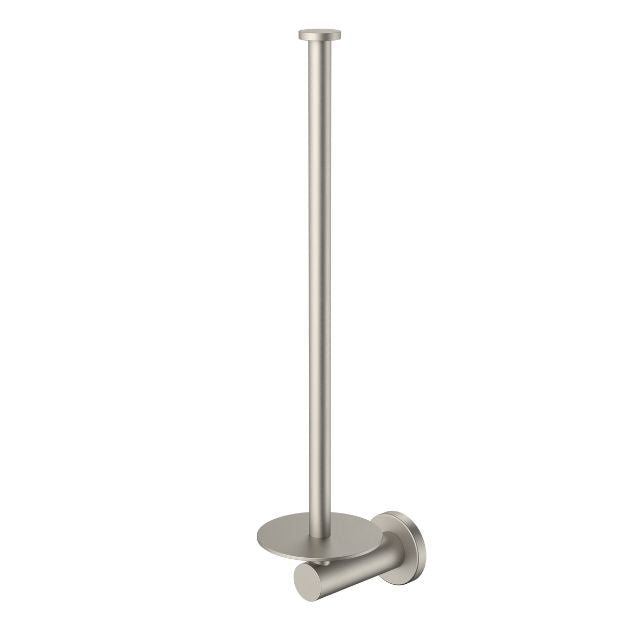 Angle Caroma Liano II Spare Toilet Roll Holder - Brushed Nickel 96452BN - The Blue Space