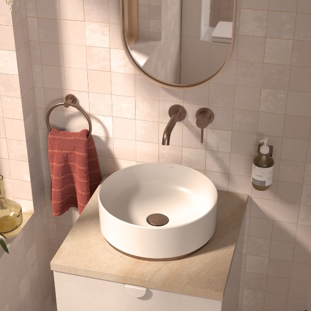 Caroma Liano II Towel Ring - Brushed Bronze