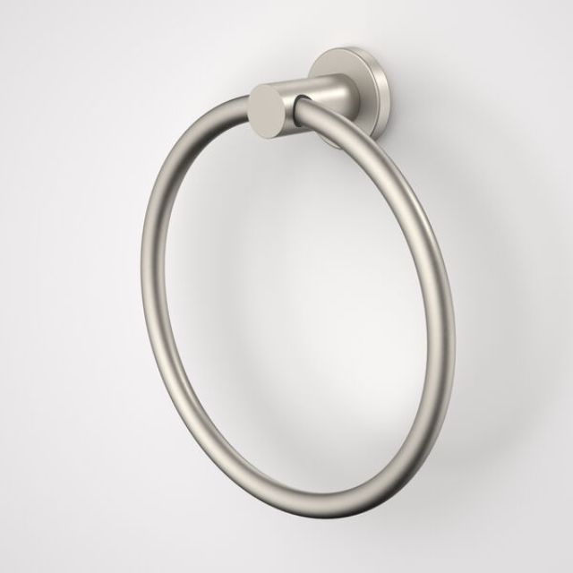 Caroma Liano II Towel Ring - Brushed Nickel