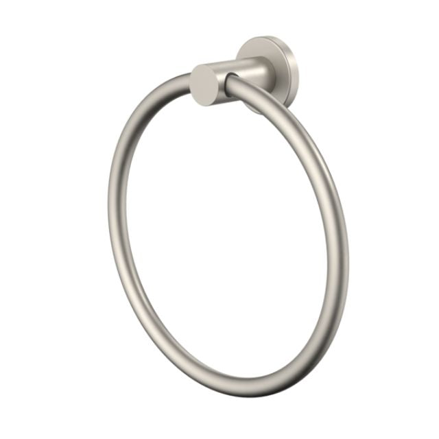 Caroma Liano II Towel Ring - Brushed Nickel