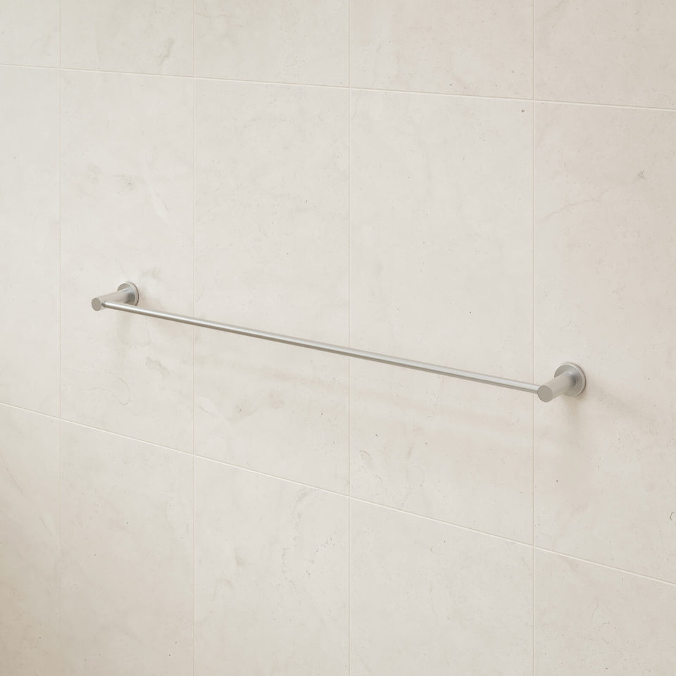 Caroma Liano II Single Towel Rail 840mm - Brushed Nickel