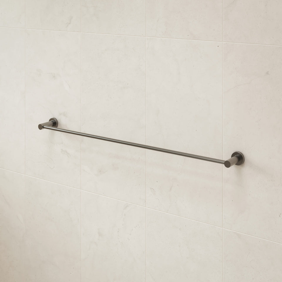 Caroma Liano II Single Towel Rail 840mm - Gunmetal