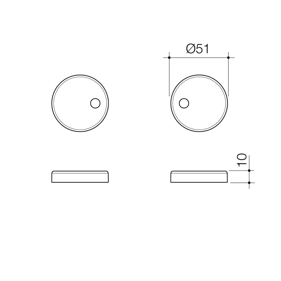 Caroma Toilet Seat Hinge Caps (Liano / Arc / Xena) - Brushed Brass