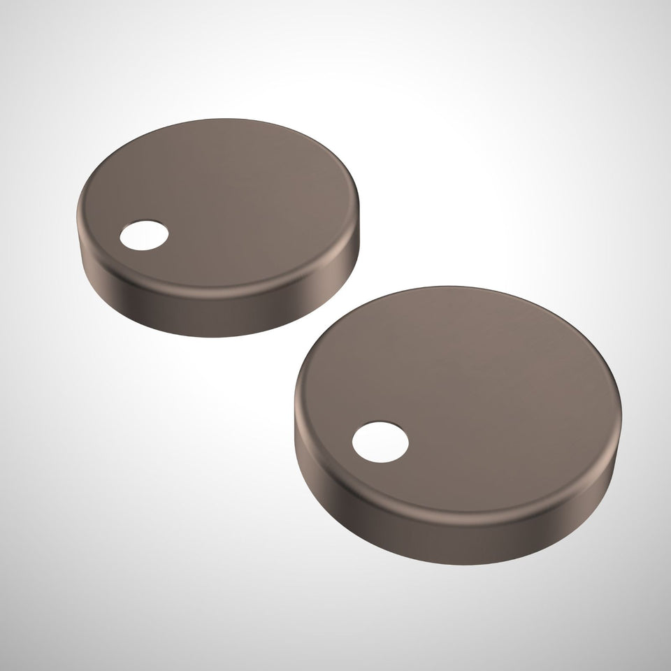 Caroma Toilet Seat Hinge Caps (Liano / Arc / Xena) - Brushed Bronze