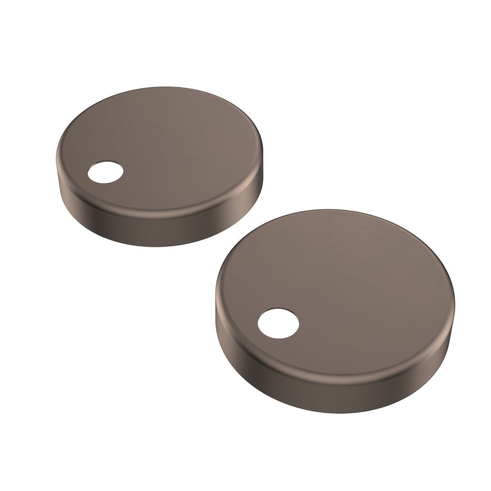 Caroma Toilet Seat Hinge Caps (Liano / Arc / Xena) - Brushed Bronze