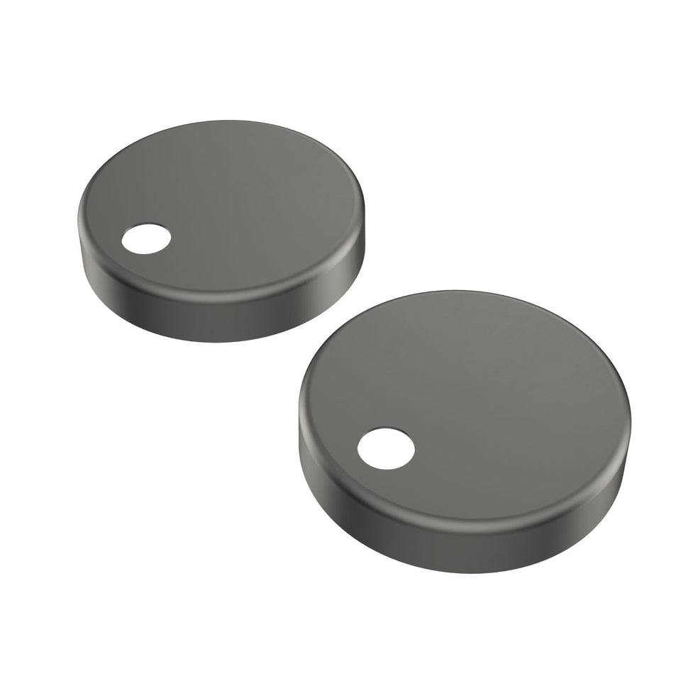 Caroma Toilet Seat Hinge Caps (Liano / Arc / Xena) - Gunmetal