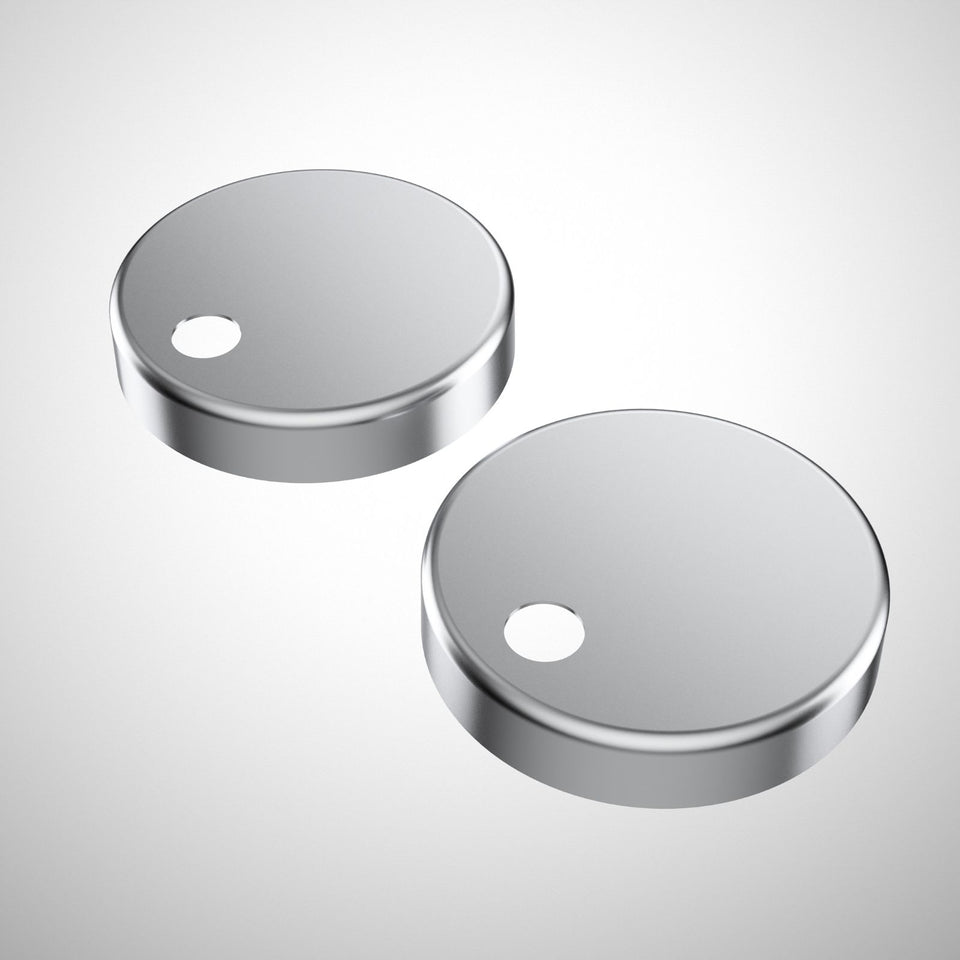 Caroma Toilet Seat Hinge Caps (Liano / Arc / Xena) - Stainless Steel