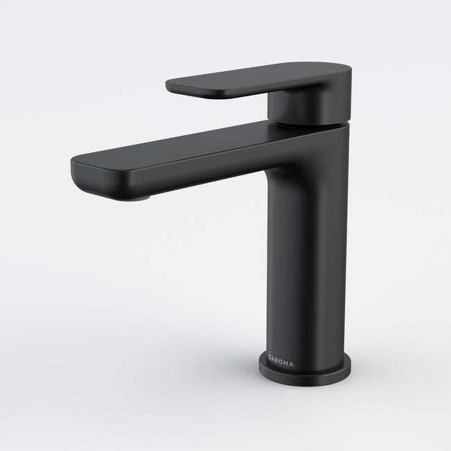 Caroma Luna II Basin Mixer - Satin Black 68198BL6AF - The Blue Space