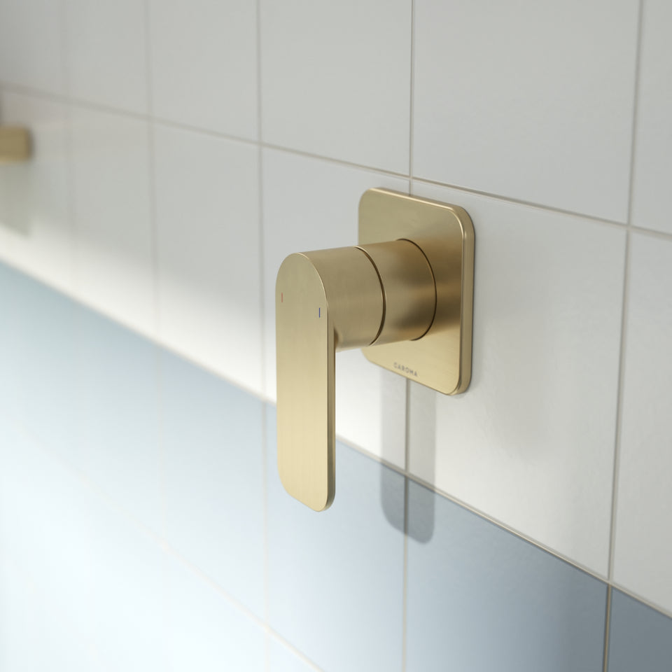 Caroma Luna II Bath/Shower Mixer - Brushed Brass