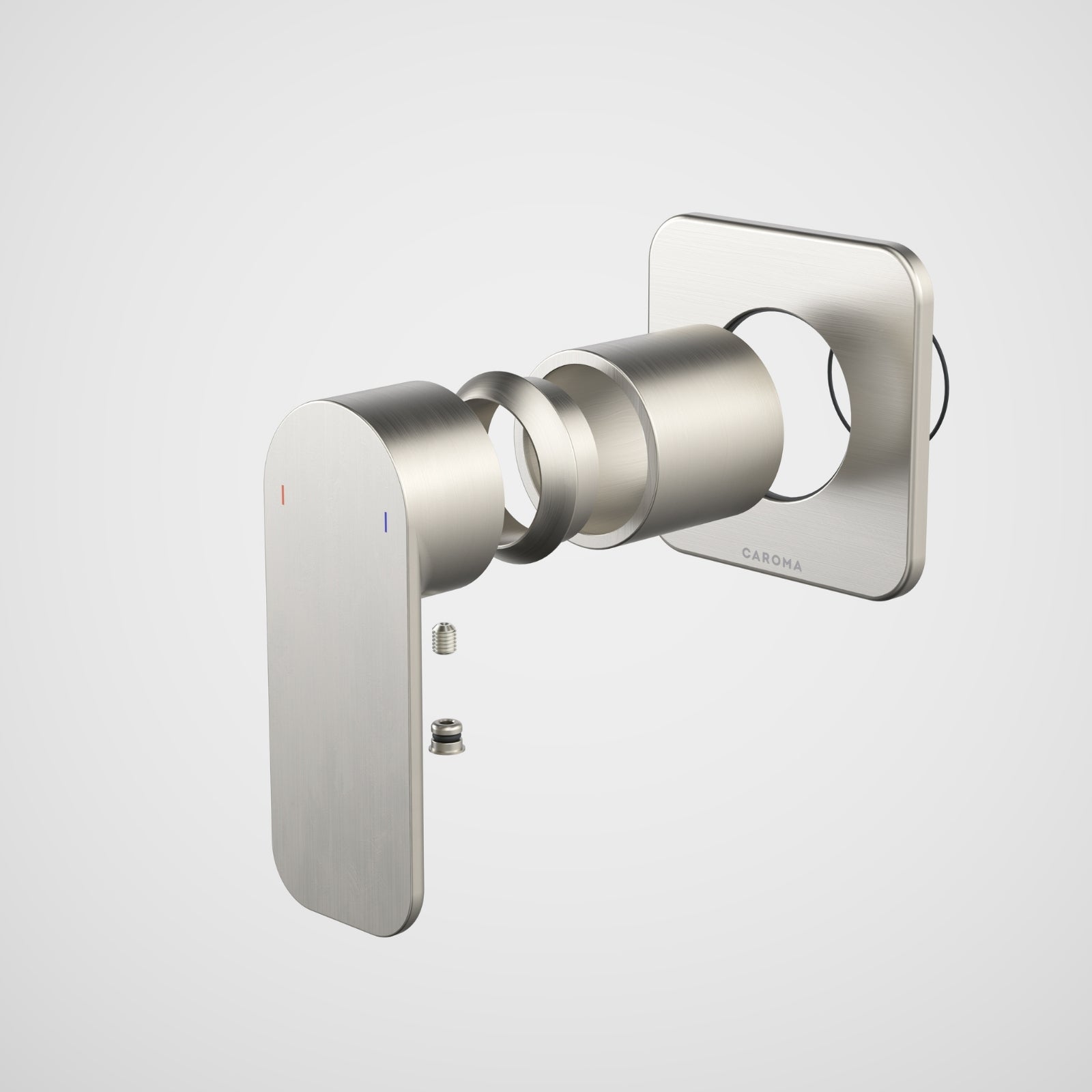 Caroma Luna II Bath/Shower Mixer Trim Kit - Brushed Nickel 68209BN - The Blue Space