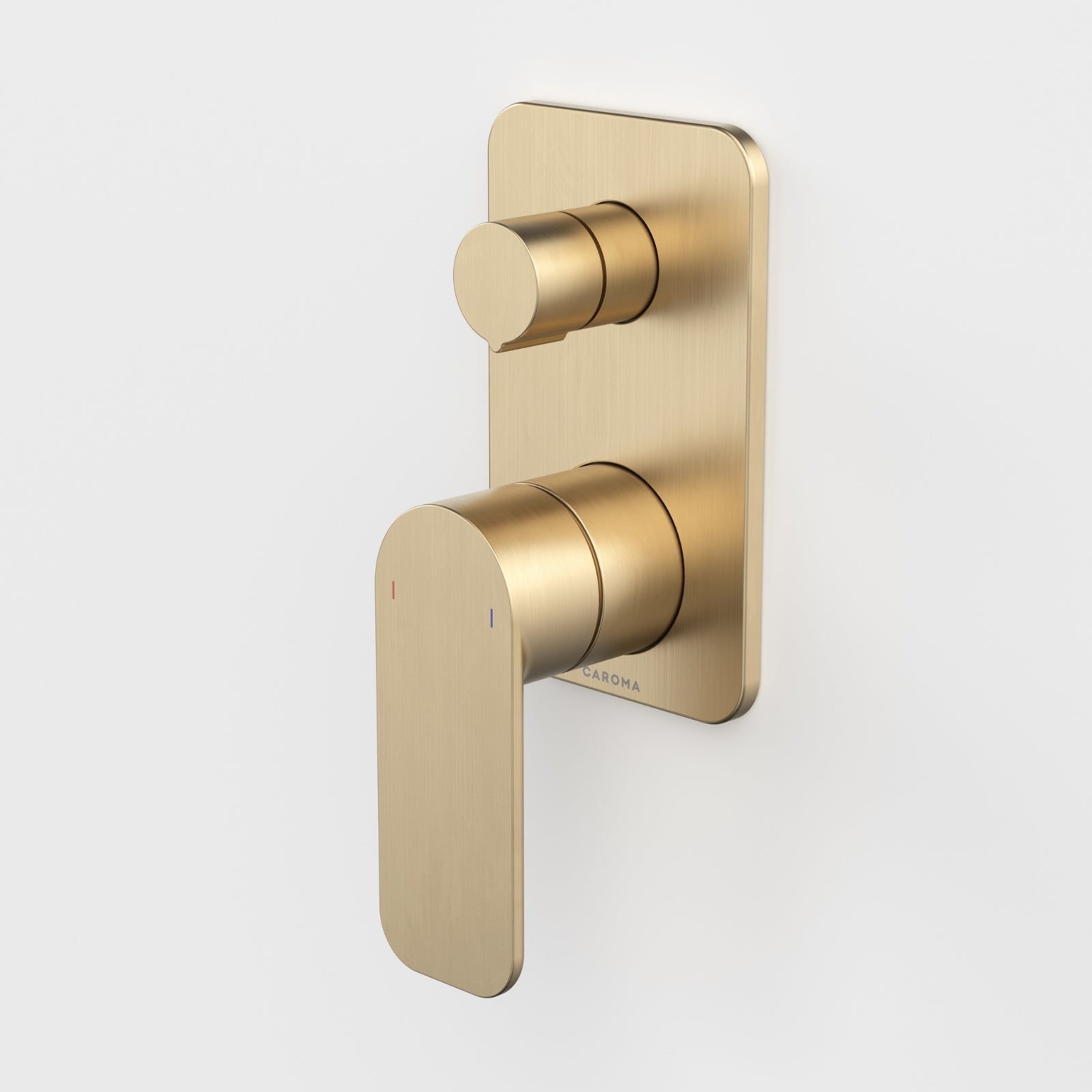 Caroma Luna II Bath/Shower Mixer with Diverter - Brushed Brass 68202BB - The Blue Space